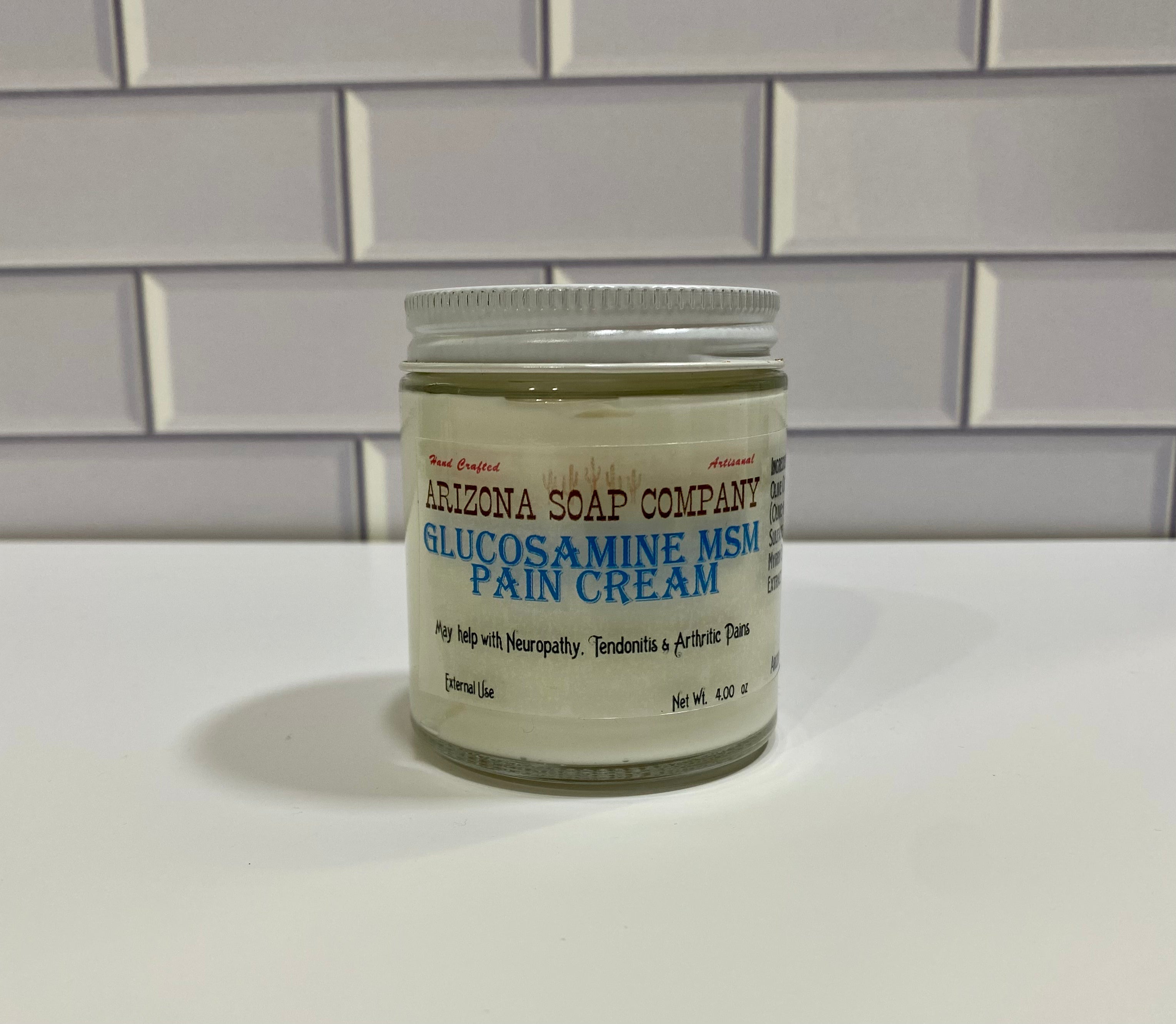 Glucosamine MSM Cream – Arizona Soap Co.